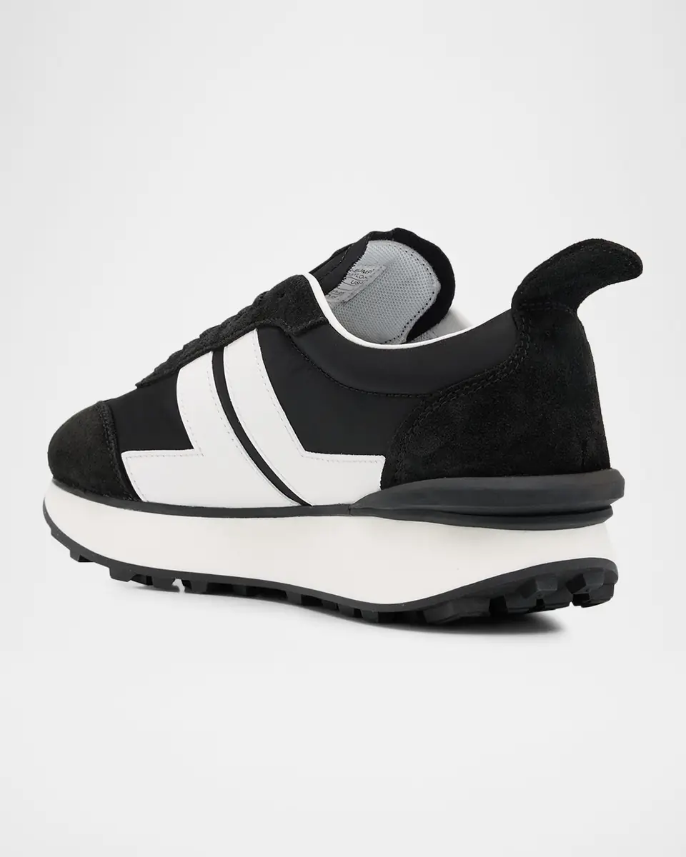 Lanvin Men's Nylon & Suede Low-Top Sneakers | Thumbnail 2 Lanvin Men's Nylon & Suede Low-Top Sneakers | Thumbnail 2