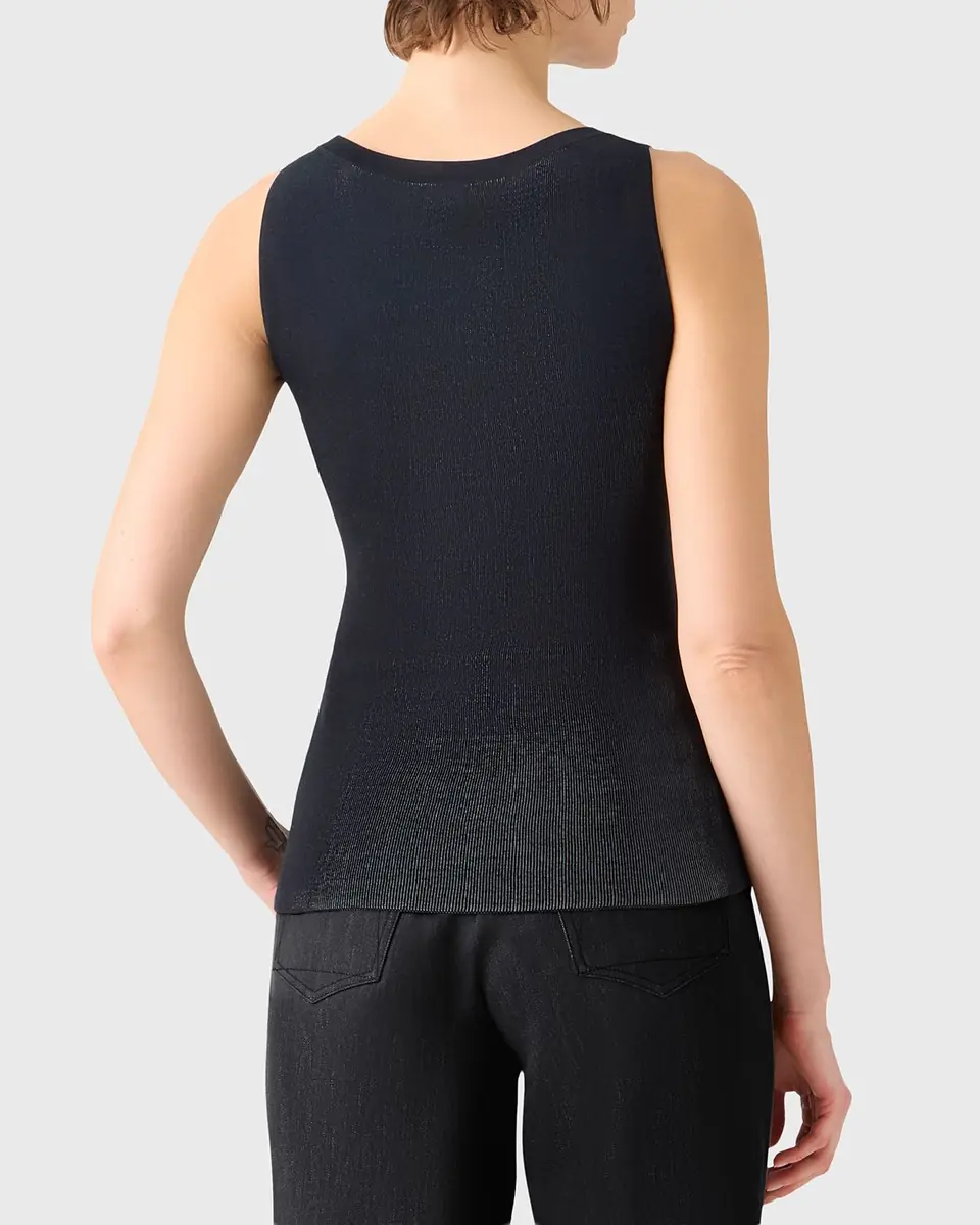 Akris Two-Tone Grid Knit Tank Top | Thumbnail 3 Akris Two-Tone Grid Knit Tank Top | Thumbnail 3