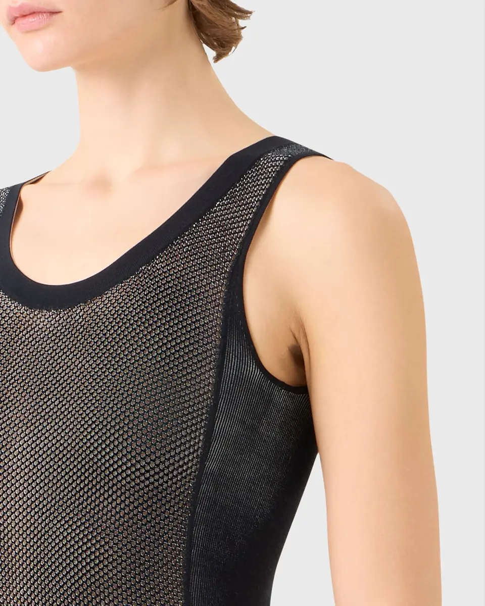 Akris Two-Tone Grid Knit Tank Top | Thumbnail 5 Akris Two-Tone Grid Knit Tank Top | Thumbnail 5