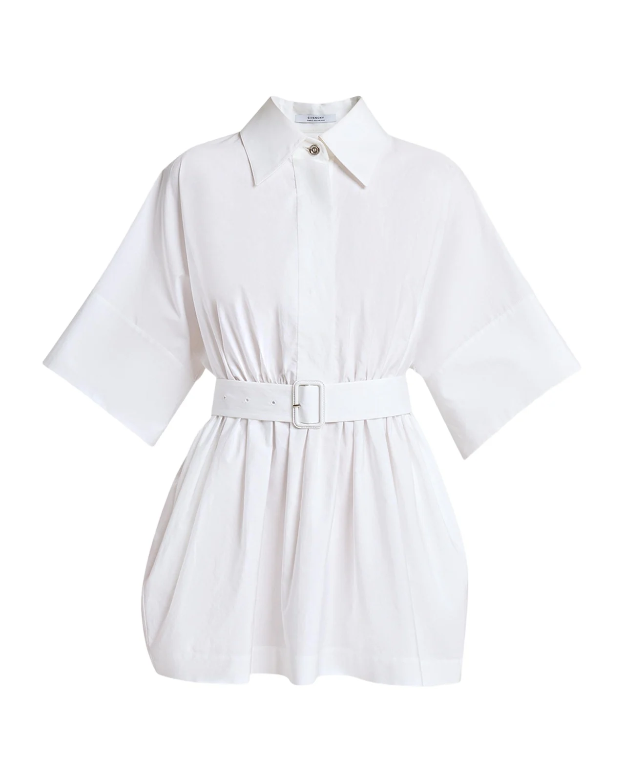 Cinched Waist Mini Shirtdress Cinched Waist Mini Shirtdress