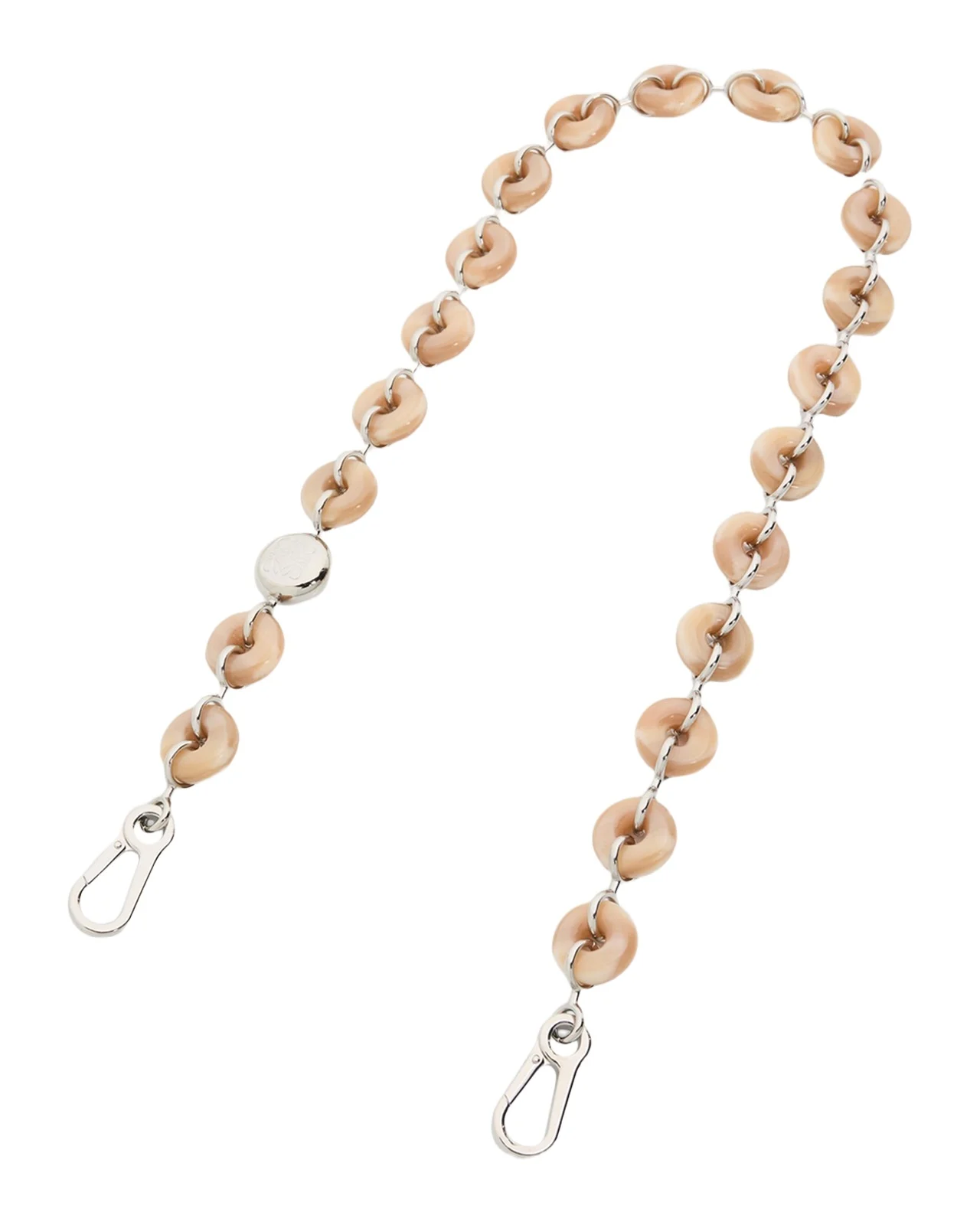 Loewe Donut Chain Shoulder Strap in Acetate and Stainless Steel