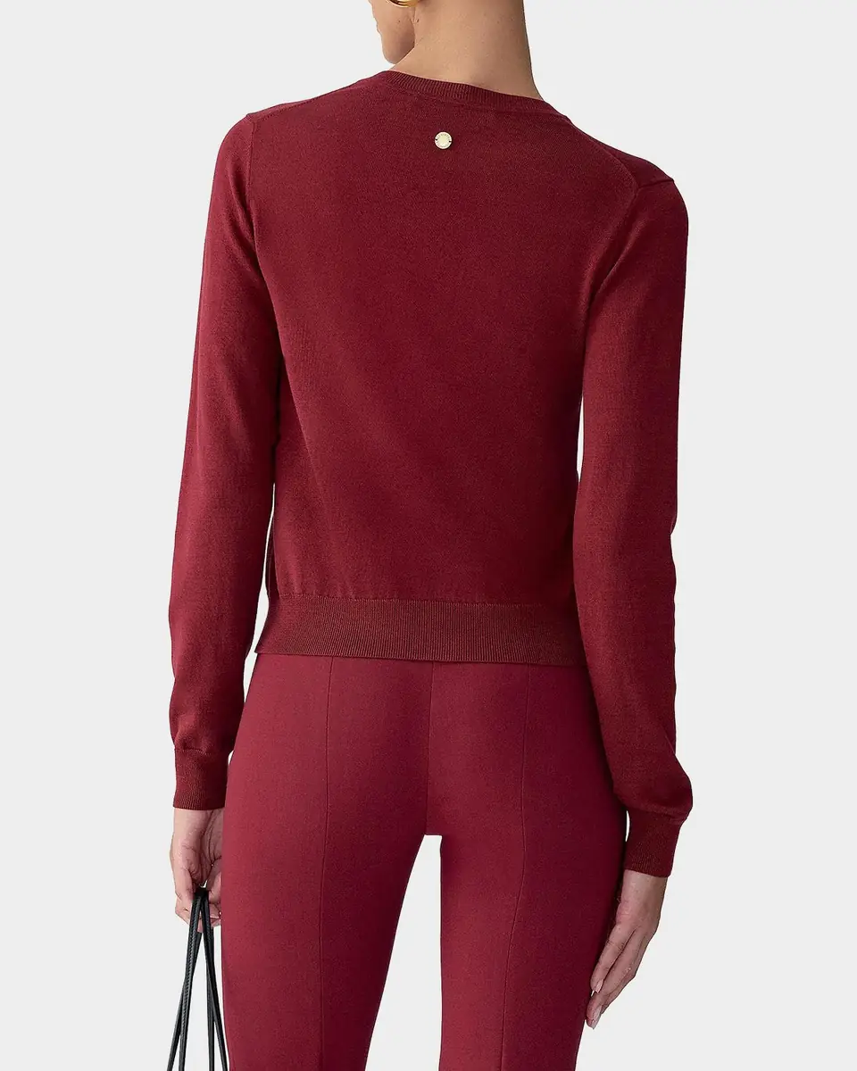 Carolina Herrera Embellished Silk-Cotton Crewneck Cardigan | Thumbnail 3