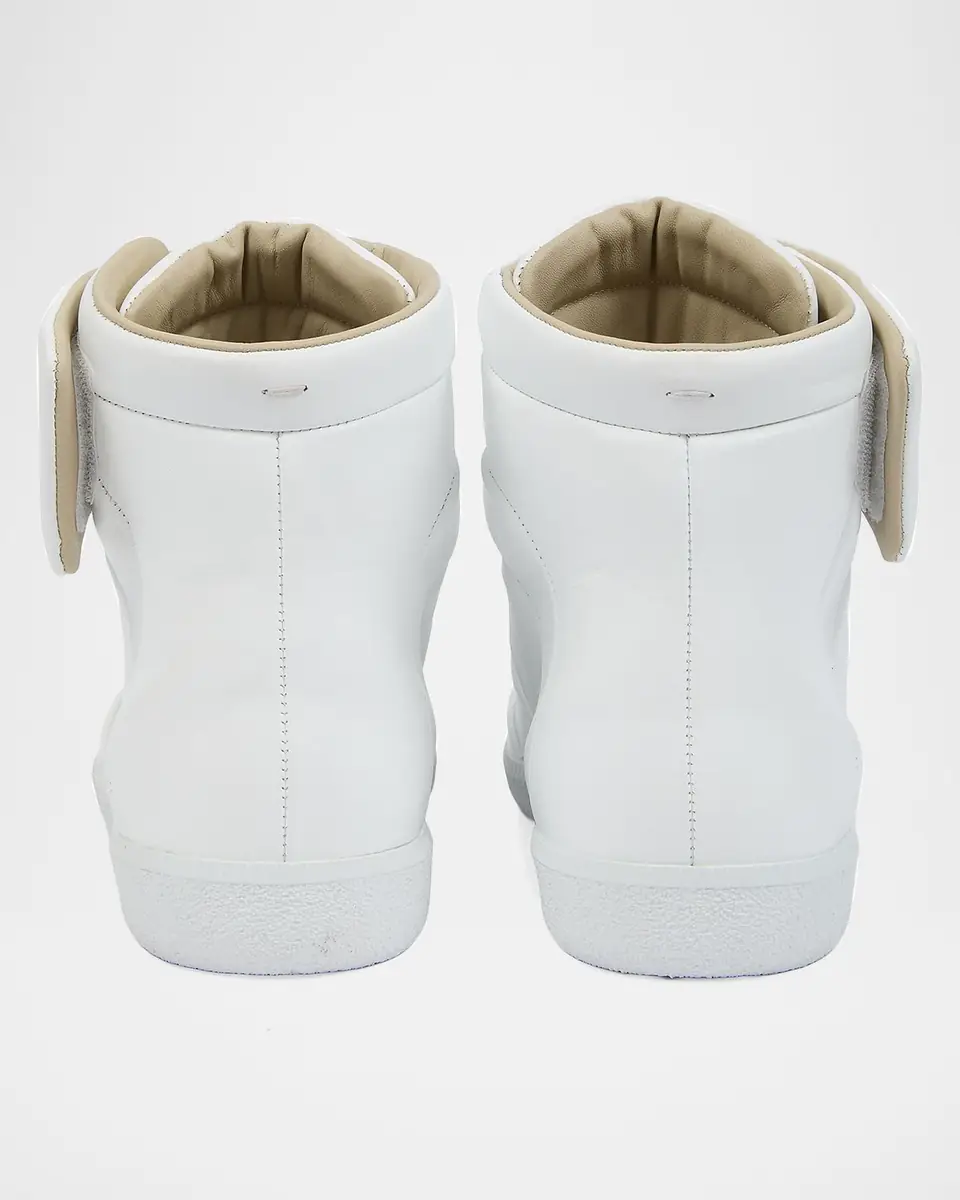 Maison Margiela Men's Future Leather High-Top Sneakers | Thumbnail 4 Maison Margiela Men's Future Leather High-Top Sneakers | Thumbnail 4