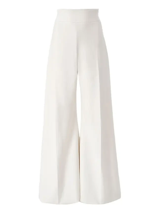 Diane High-Rise Wool Wide-Leg Pants