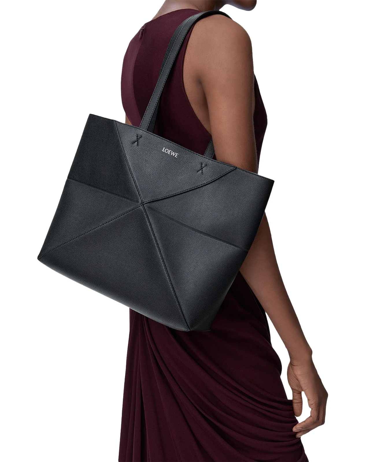 Puzzle Fold Tote Bag in Leather Puzzle Fold Tote Bag in Leather