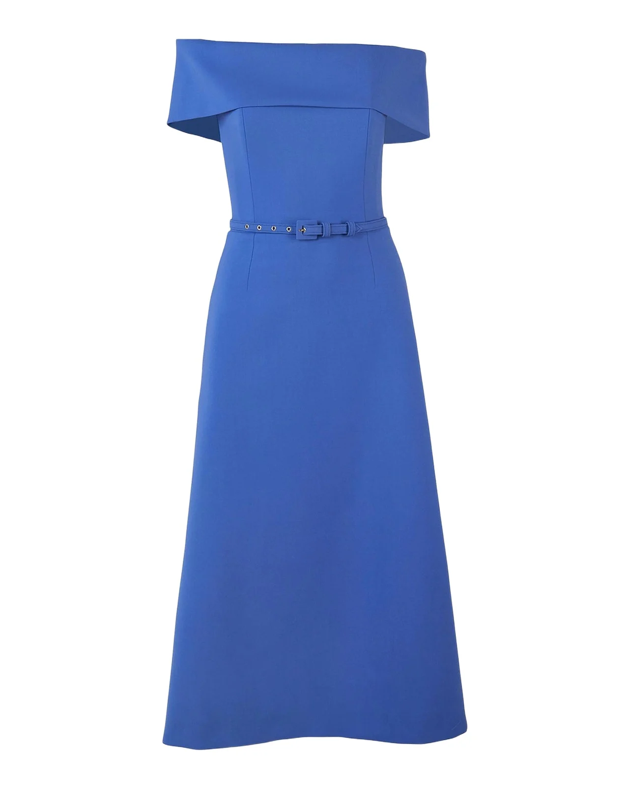 Carolina Herrera Off-Shoulder A-Line Midi Dress
