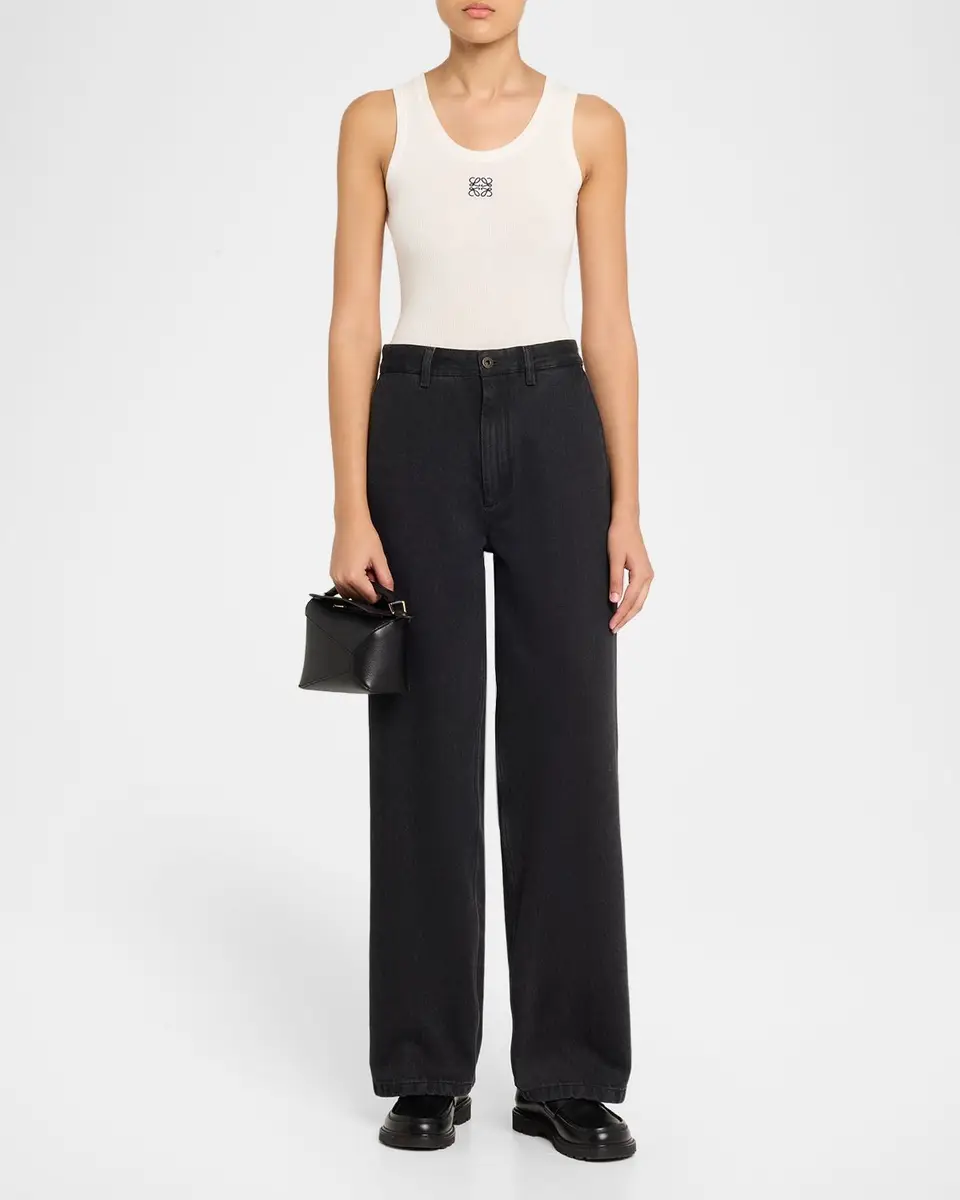 Loewe Puzzle Edge Mini Top-Handle Bag in Grain Leather | Thumbnail 8