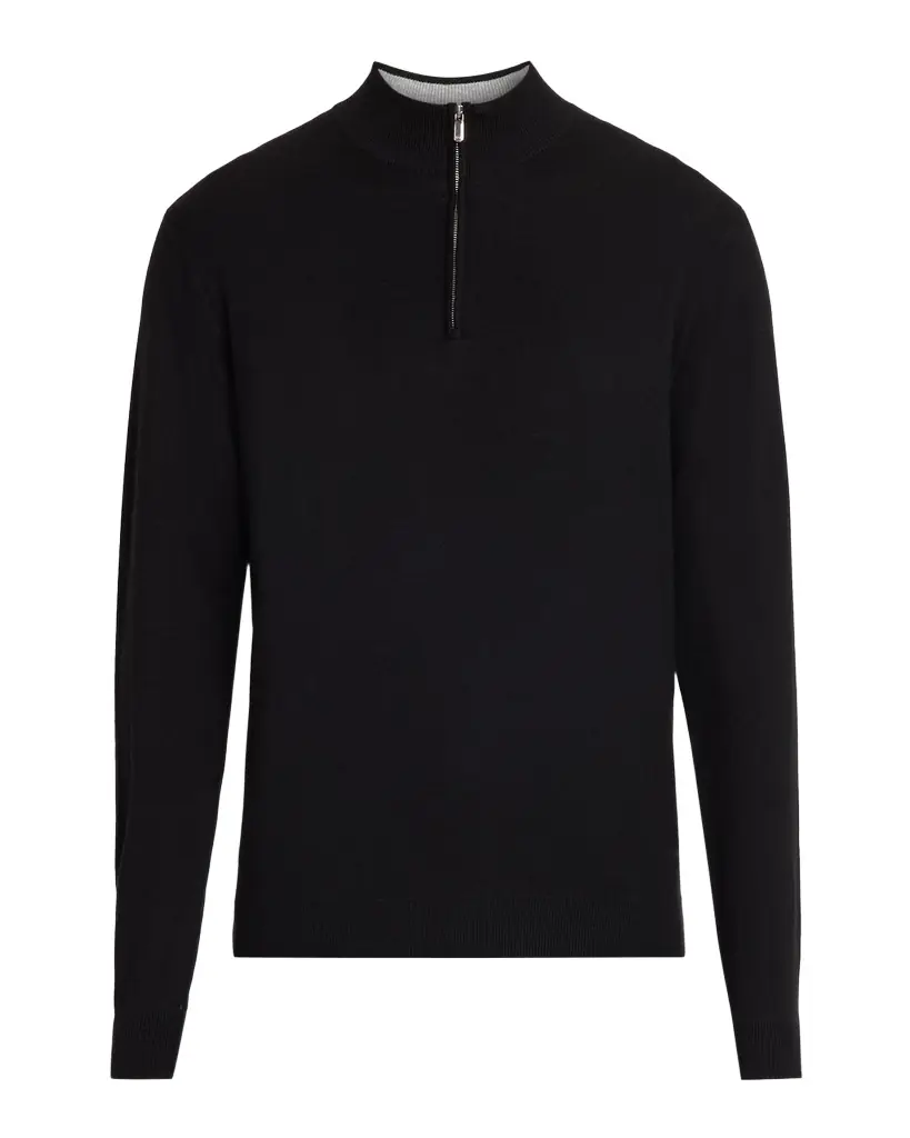 Peter Millar Men's Coolspun Lite Cotton Quarter-Zip Sweater | Image 1 Peter Millar Men's Coolspun Lite Cotton Quarter-Zip Sweater | Image 1