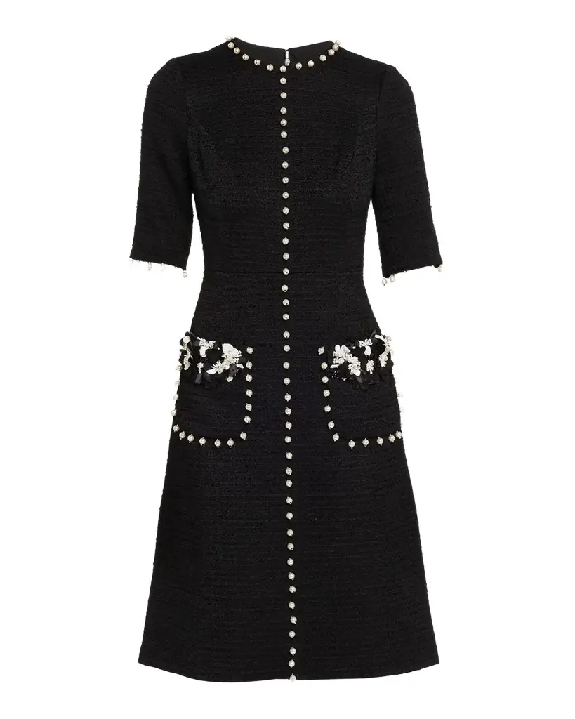 Rickie Freeman for Teri Jon Bead-Embellished Boucle Dress | Image 1 Rickie Freeman for Teri Jon Bead-Embellished Boucle Dress | Image 1