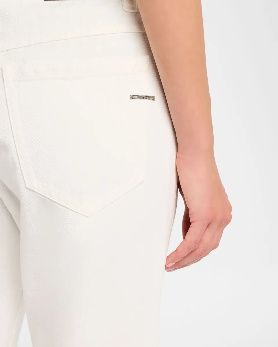 Brunello Cucinelli Mid-Rise Cotton Bull Straight-Leg Ankle Jeans | Thumbnail 5 Brunello Cucinelli Mid-Rise Cotton Bull Straight-Leg Ankle Jeans | Thumbnail 5