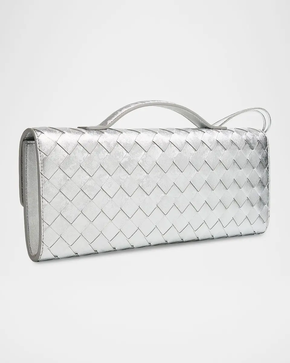 Bottega Veneta Andiamo Laminated Leather Clutch Bag | Thumbnail 3 Bottega Veneta Andiamo Laminated Leather Clutch Bag | Thumbnail 3