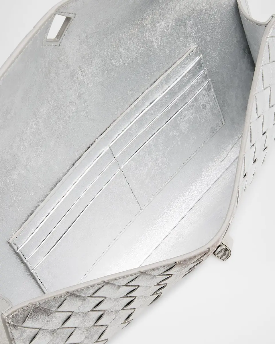 Bottega Veneta Andiamo Laminated Leather Clutch Bag | Thumbnail 4 Bottega Veneta Andiamo Laminated Leather Clutch Bag | Thumbnail 4