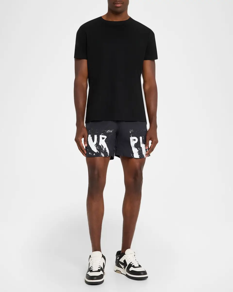 PURPLE Men's Wordmark Logo Swim Shorts | Thumbnail 2