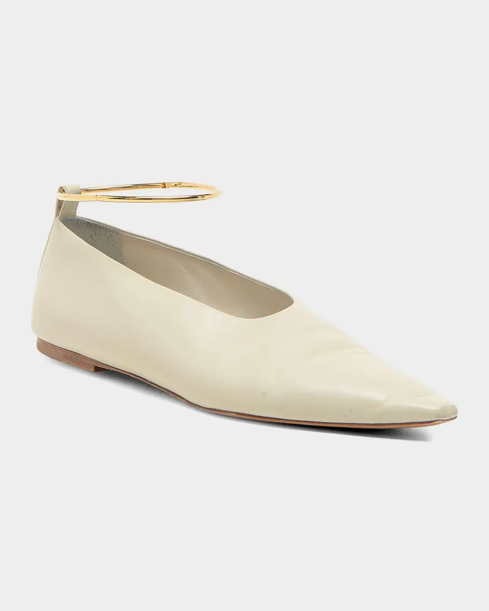 Jil Sander Ring Leather Ballerina Flats | Thumbnail 6 Jil Sander Ring Leather Ballerina Flats | Thumbnail 6