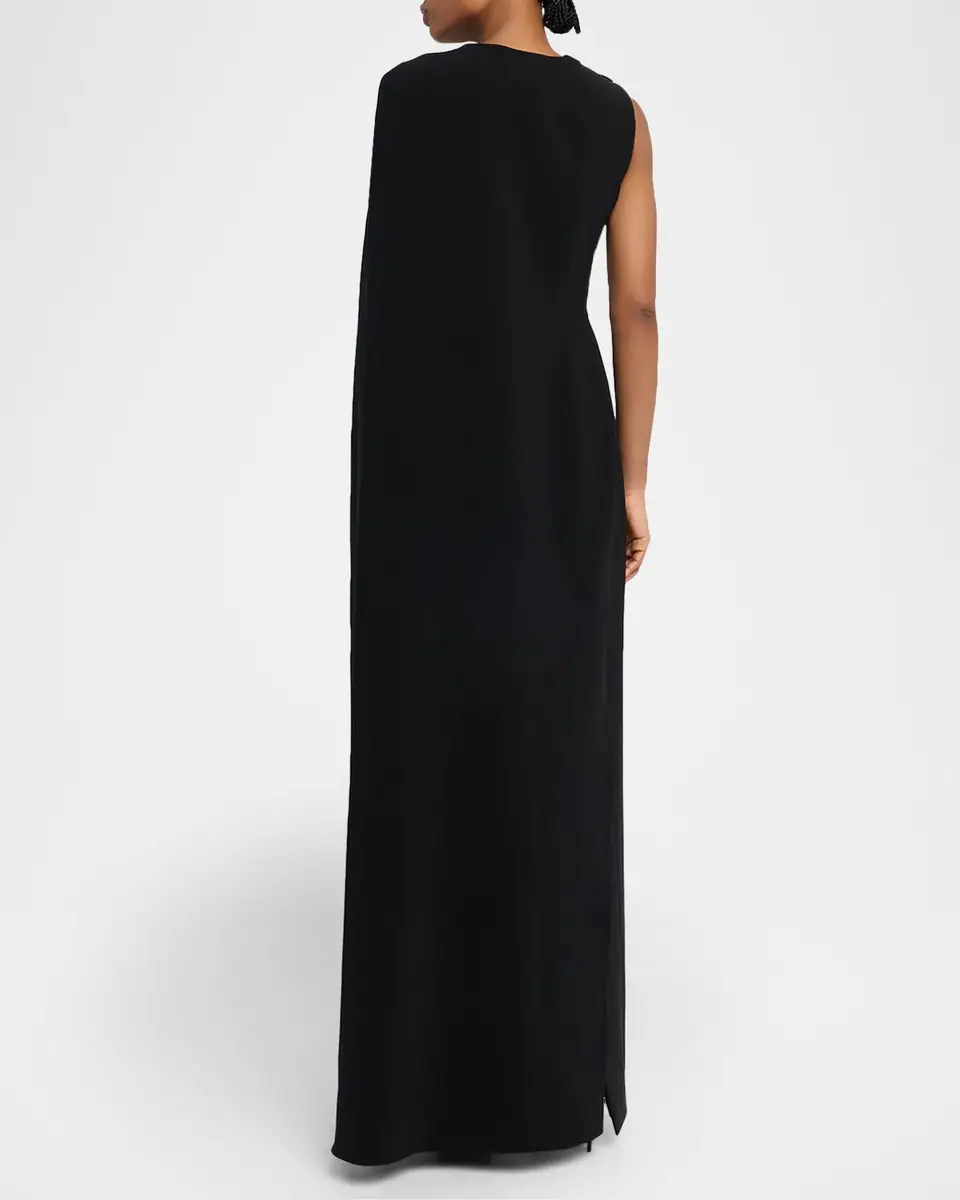 Carolina Herrera Draped Cape Column Gown | Thumbnail 3 Carolina Herrera Draped Cape Column Gown | Thumbnail 3