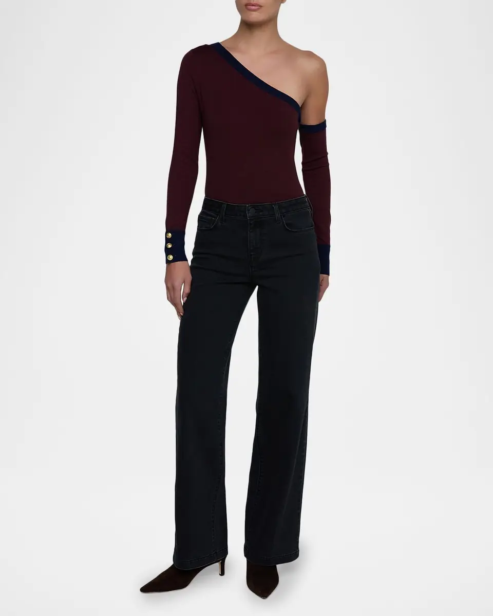 L'Agence Scottie High-Rise Wide Jeans | Thumbnail 2 L'Agence Scottie High-Rise Wide Jeans | Thumbnail 2