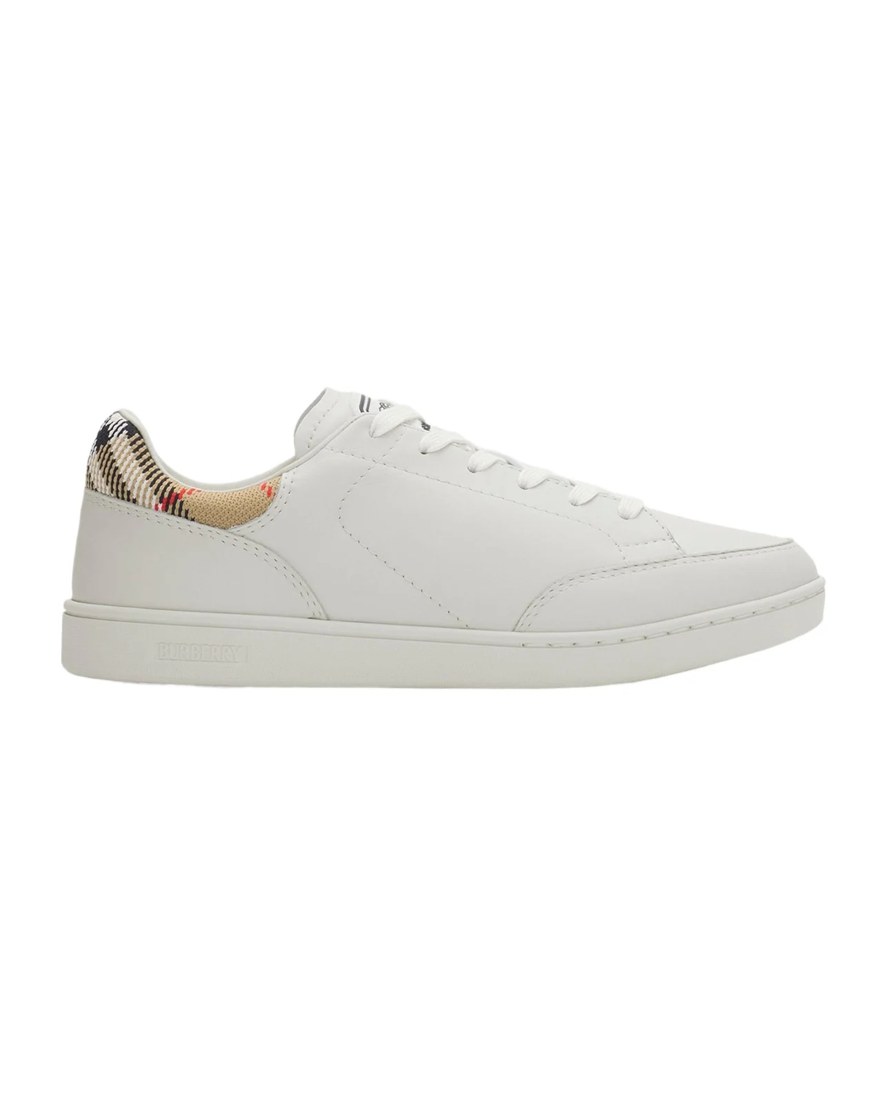 Check Leather Low-Top Sneakers Check Leather Low-Top Sneakers