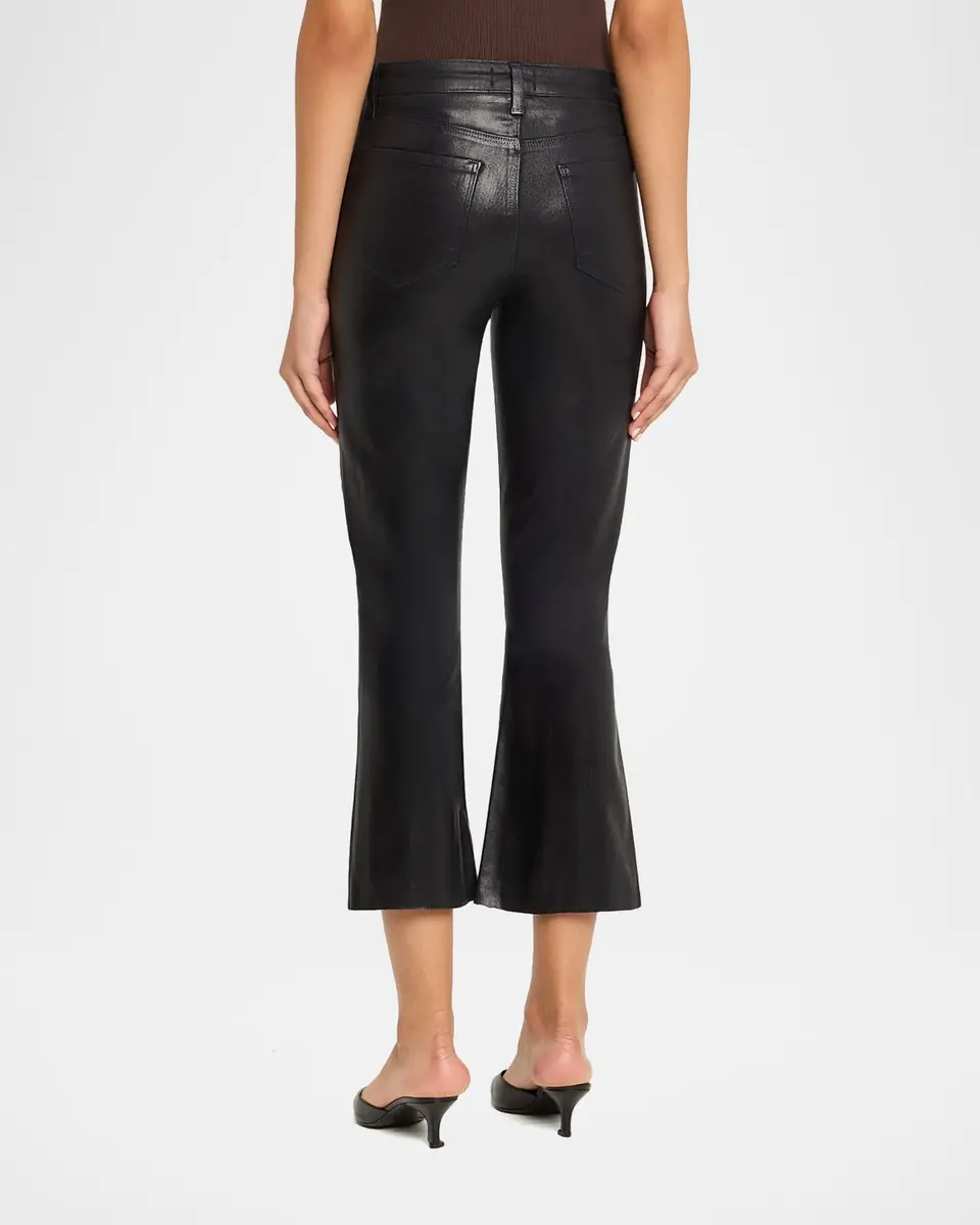 L'Agence Kendra High-Rise Coated Crop Jeans | Thumbnail 3