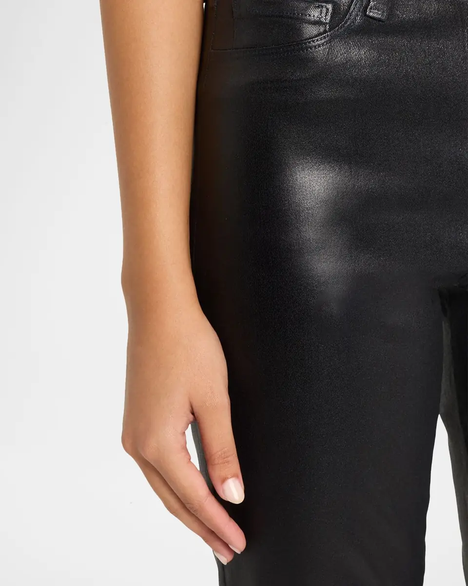 L'Agence Kendra High-Rise Coated Crop Jeans | Thumbnail 5