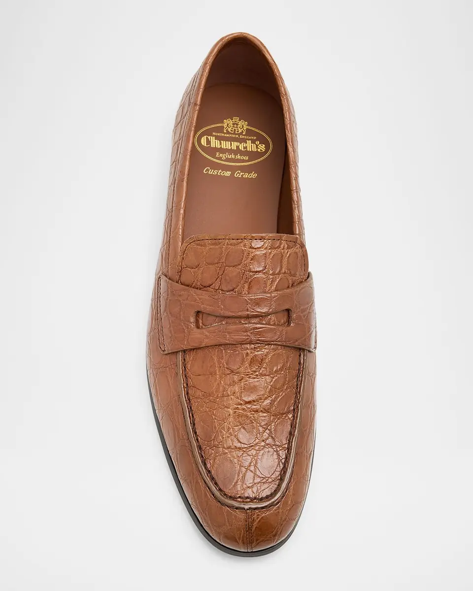 Church's Men's Milton Crocodile Loafers | Thumbnail 4 Church's Men's Milton Crocodile Loafers | Thumbnail 4