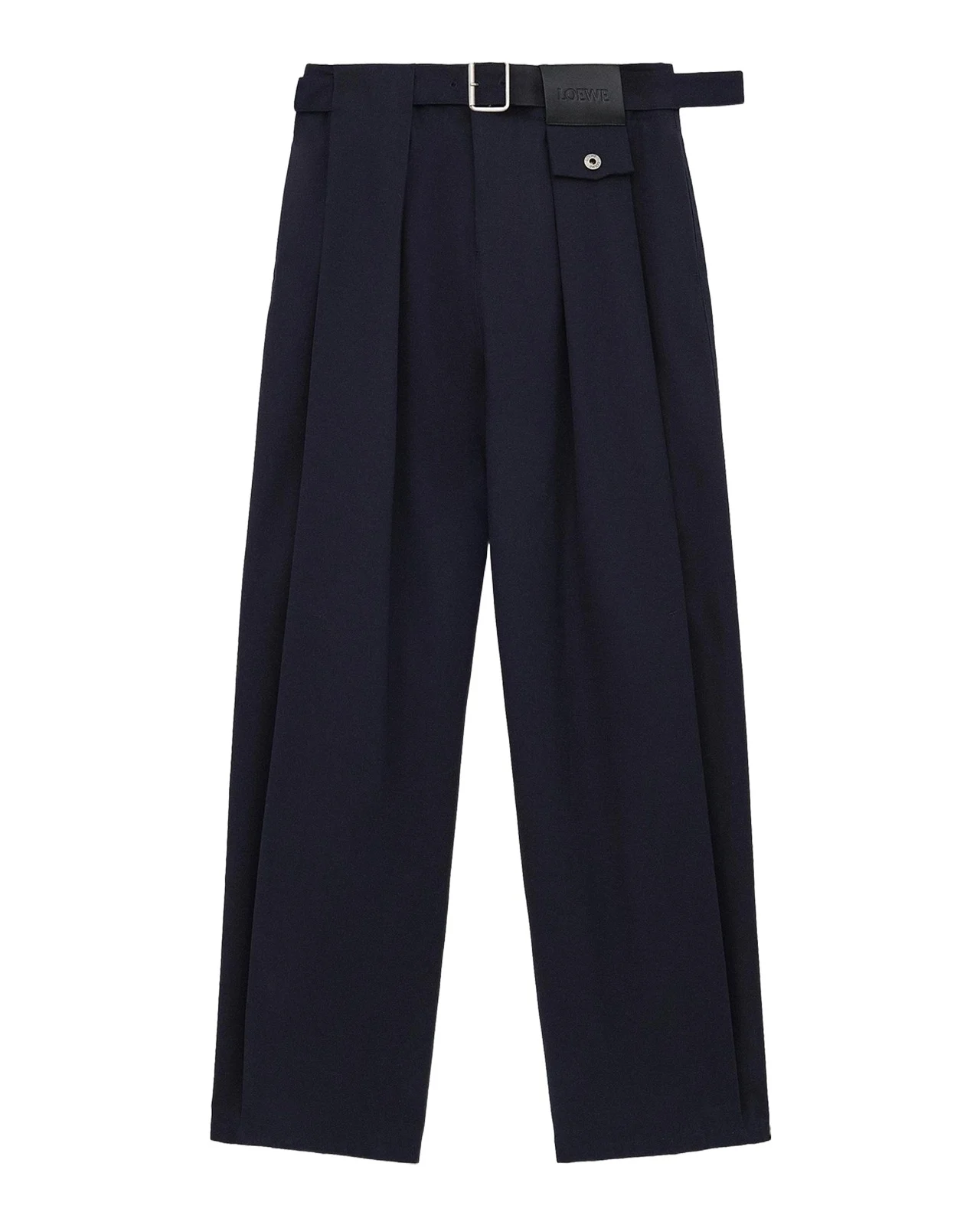 Cotton and Silk Straight-Leg Trousers Cotton and Silk Straight-Leg Trousers