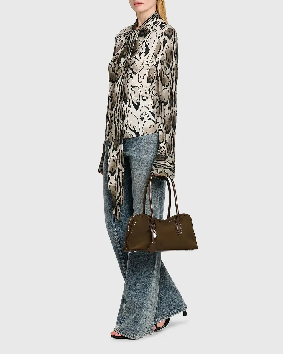 Stella McCartney Ryder Vegan Suede Shoulder Bag | Thumbnail 3