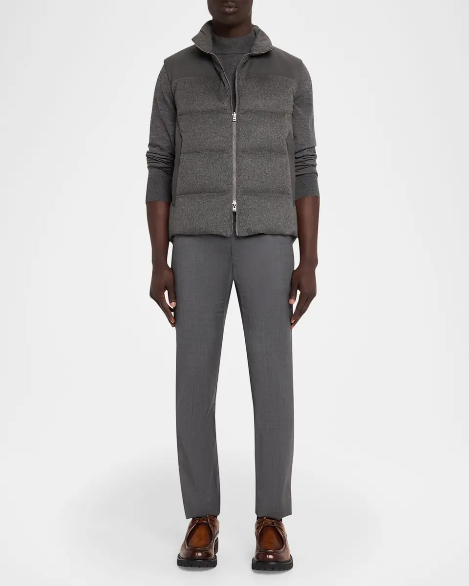 Sease Men's Insulated Cashmere Reversible Vest | Thumbnail 2