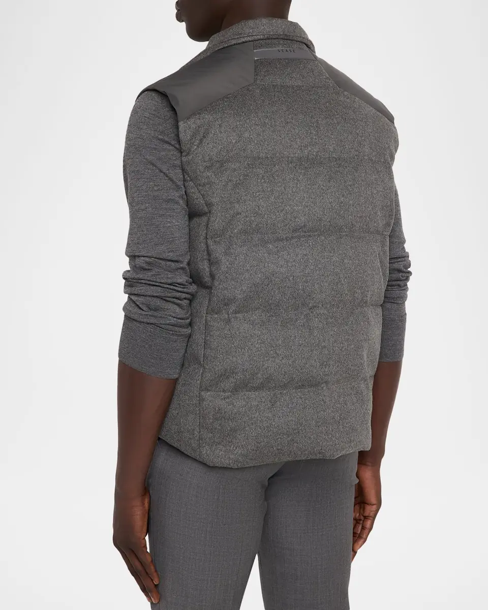 Sease Men's Insulated Cashmere Reversible Vest | Thumbnail 3