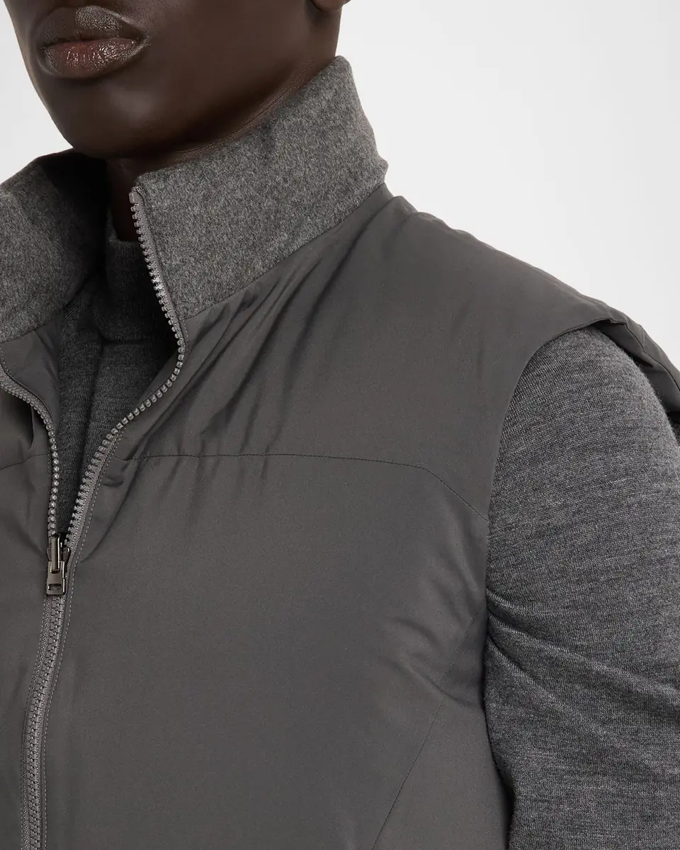 Sease Men's Insulated Cashmere Reversible Vest | Thumbnail 5