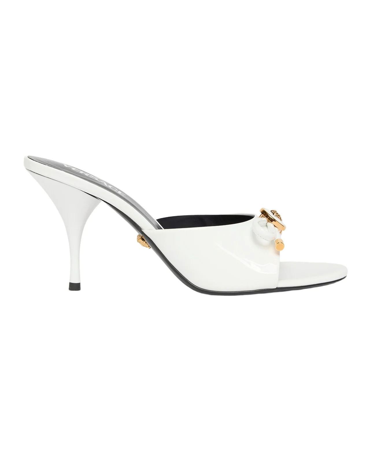 Versace Opera Bow Ballet Mules in Patent Leather