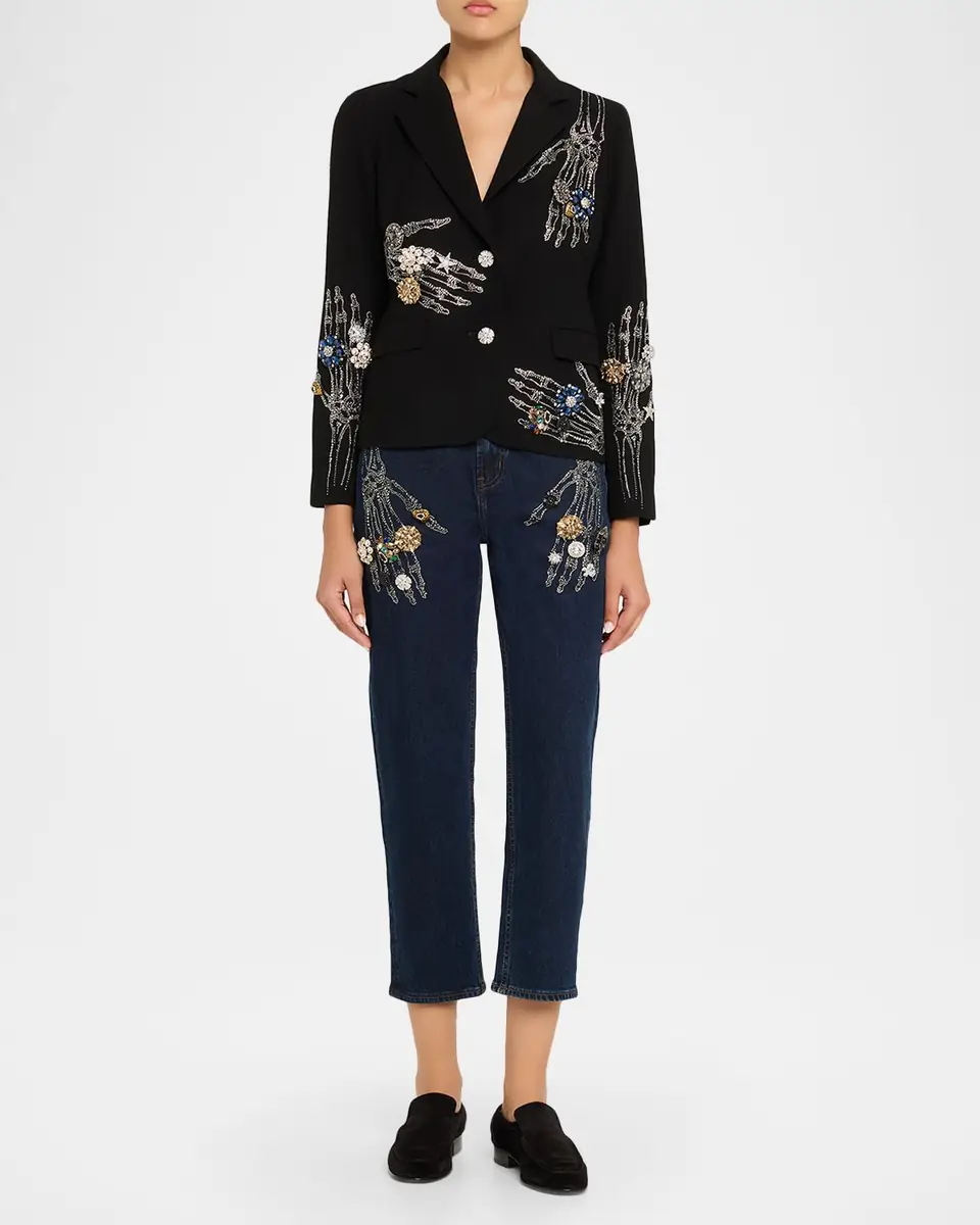 Libertine Buried Treasure Straight-Leg Ankle Boyfriend Jeans | Thumbnail 2