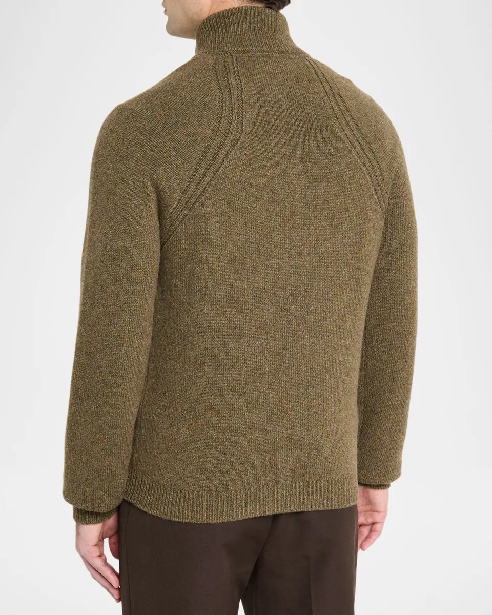 Sease Men's Cashmere Mouline Half-Zip Sweater | Thumbnail 3 Sease Men's Cashmere Mouline Half-Zip Sweater | Thumbnail 3