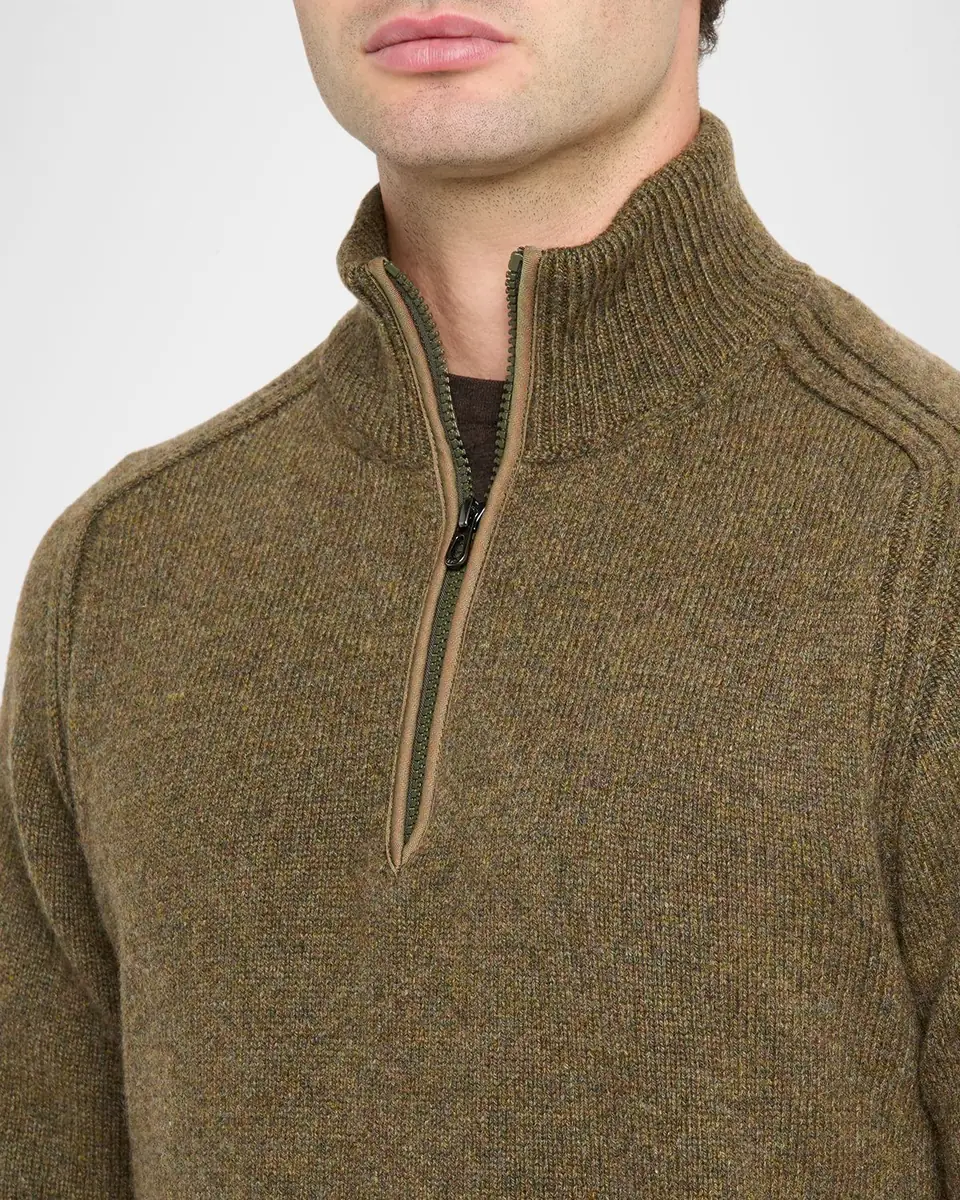 Sease Men's Cashmere Mouline Half-Zip Sweater | Thumbnail 5 Sease Men's Cashmere Mouline Half-Zip Sweater | Thumbnail 5
