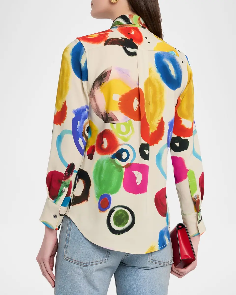 Libertine Take The Reins Silk Button-Down Shirt | Thumbnail 3 Libertine Take The Reins Silk Button-Down Shirt | Thumbnail 3
