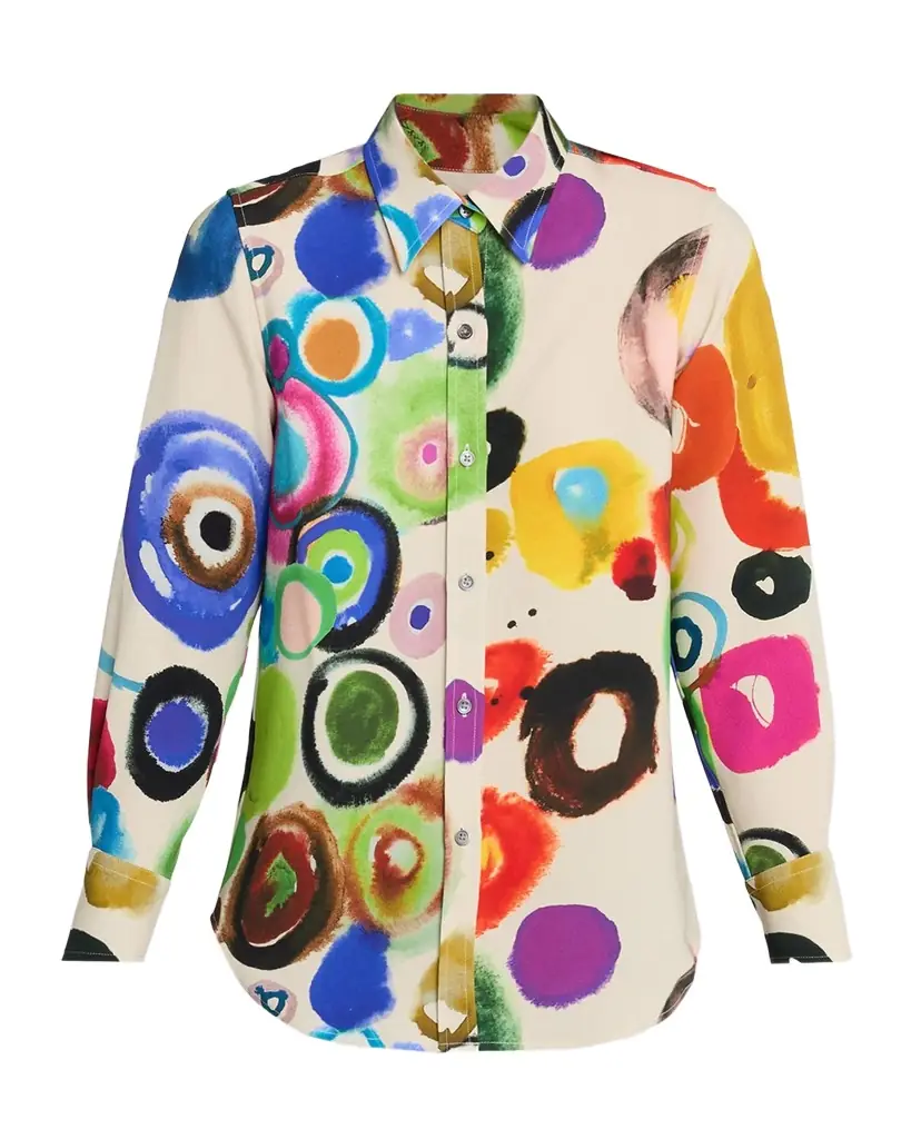 Libertine Take The Reins Silk Button-Down Shirt | Image 1 Libertine Take The Reins Silk Button-Down Shirt | Image 1