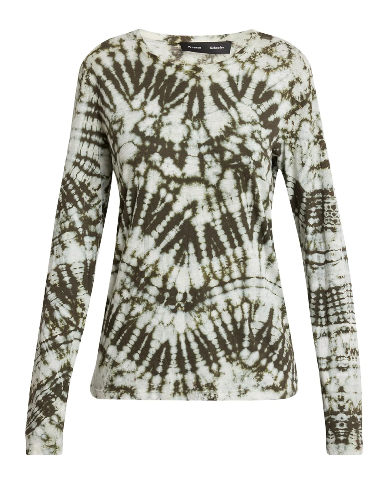 Proenza Schouler Mia Long-Sleeve Tie Dye Top