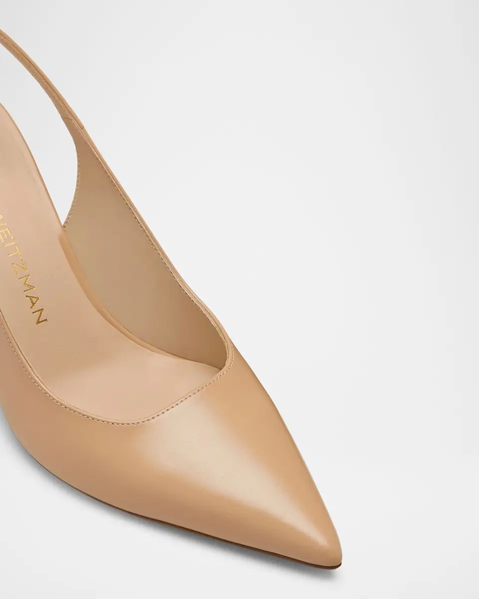 Stuart Weitzman 75mm Stuart Power Leather Slingback Pumps | Thumbnail 5 Stuart Weitzman 75mm Stuart Power Leather Slingback Pumps | Thumbnail 5