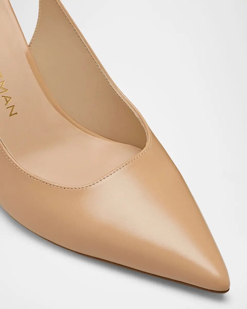 Stuart Weitzman 75mm Stuart Power Leather Slingback Pumps | Thumbnail 6 Stuart Weitzman 75mm Stuart Power Leather Slingback Pumps | Thumbnail 6