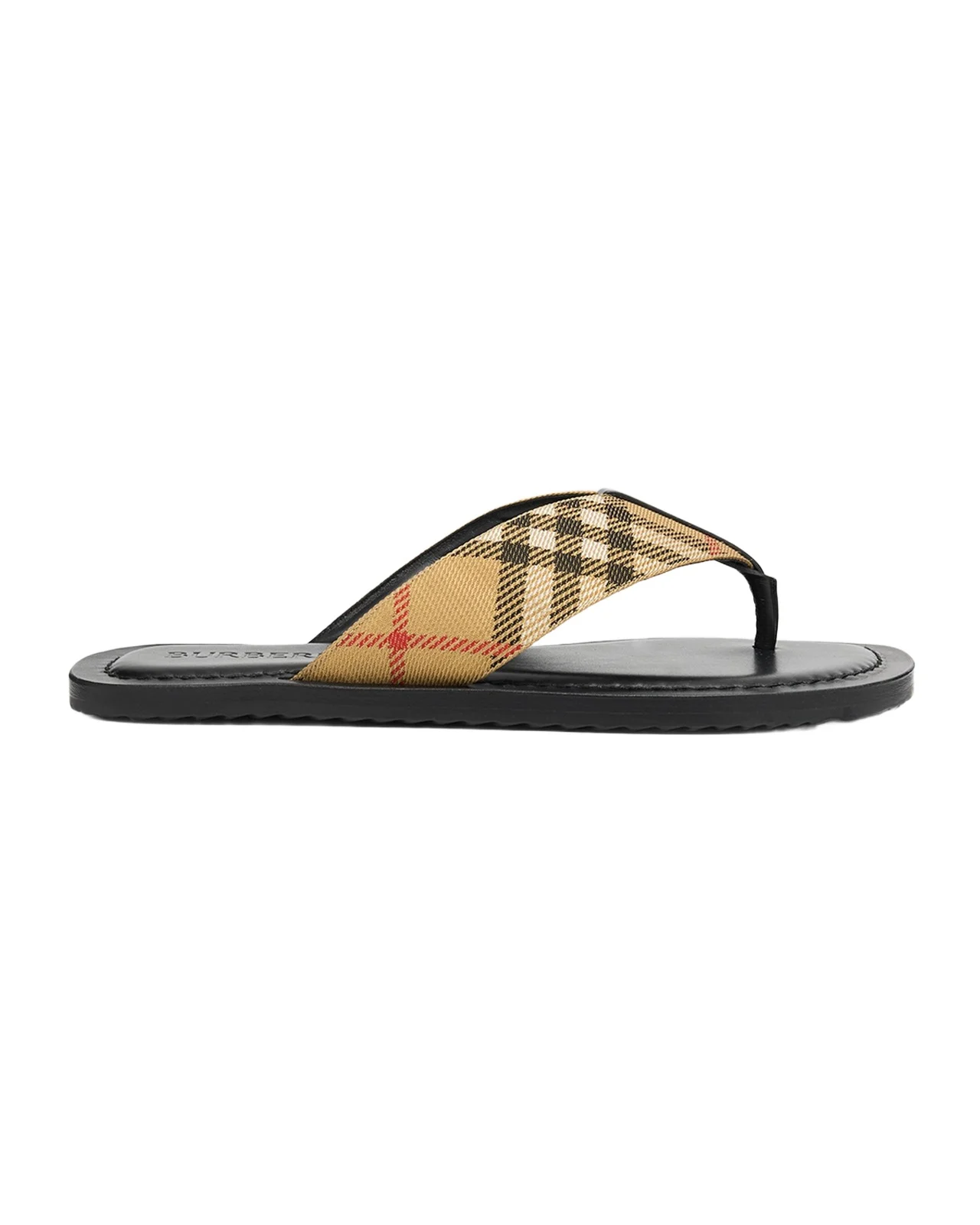 Burberry Men's Check Pavilion Flip-Flop Sandals​