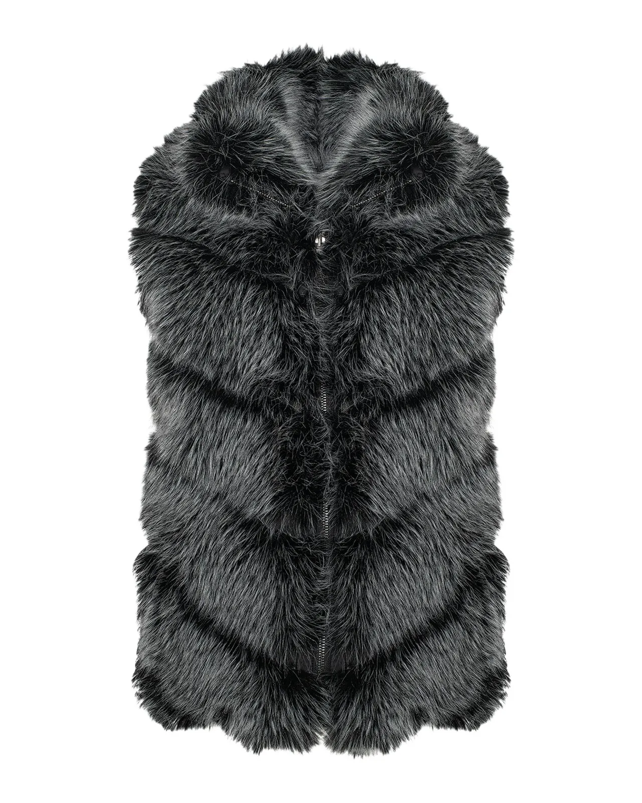 Lyla Grant Fur-Free Quilted Faux Fox Vest
