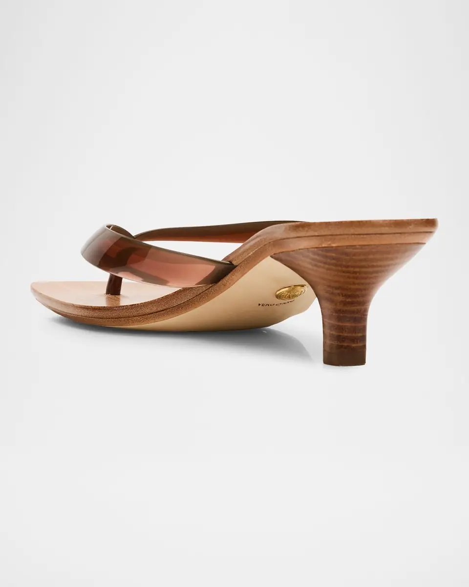 Veronica Beard Clea Jelly Kitten-Heel Sandals | Thumbnail 4
