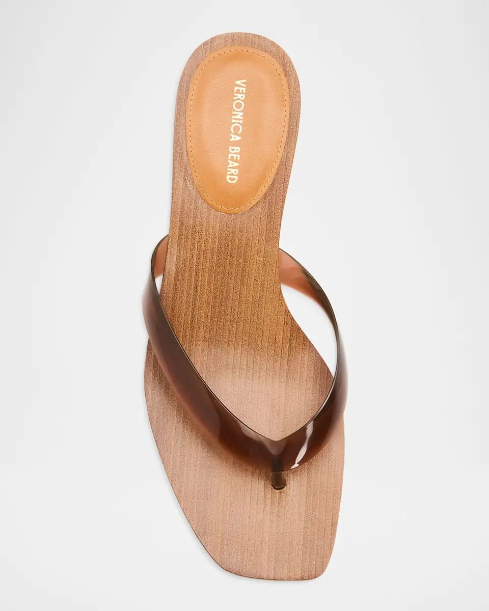Veronica Beard Clea Jelly Kitten-Heel Sandals | Thumbnail 6