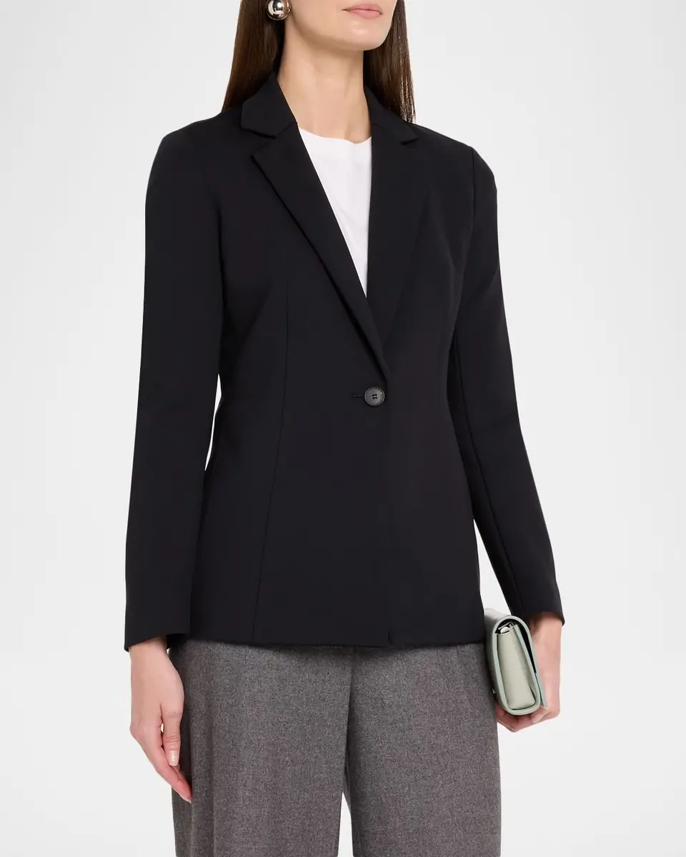 Lafayette 148 New York Slim Single-Button Blazer | Thumbnail 4