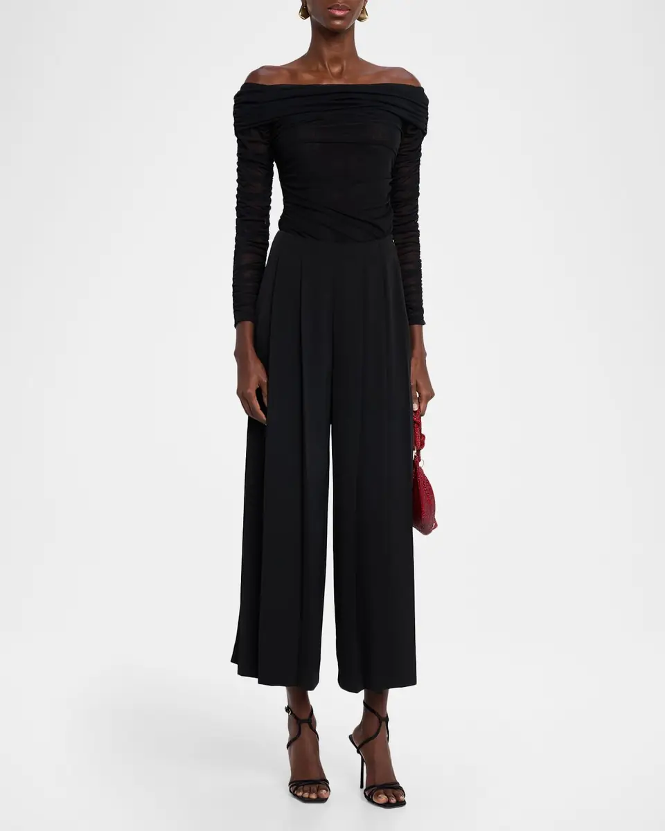 L'Agence Novalynn Cropped Pleated Pants | Thumbnail 2 L'Agence Novalynn Cropped Pleated Pants | Thumbnail 2