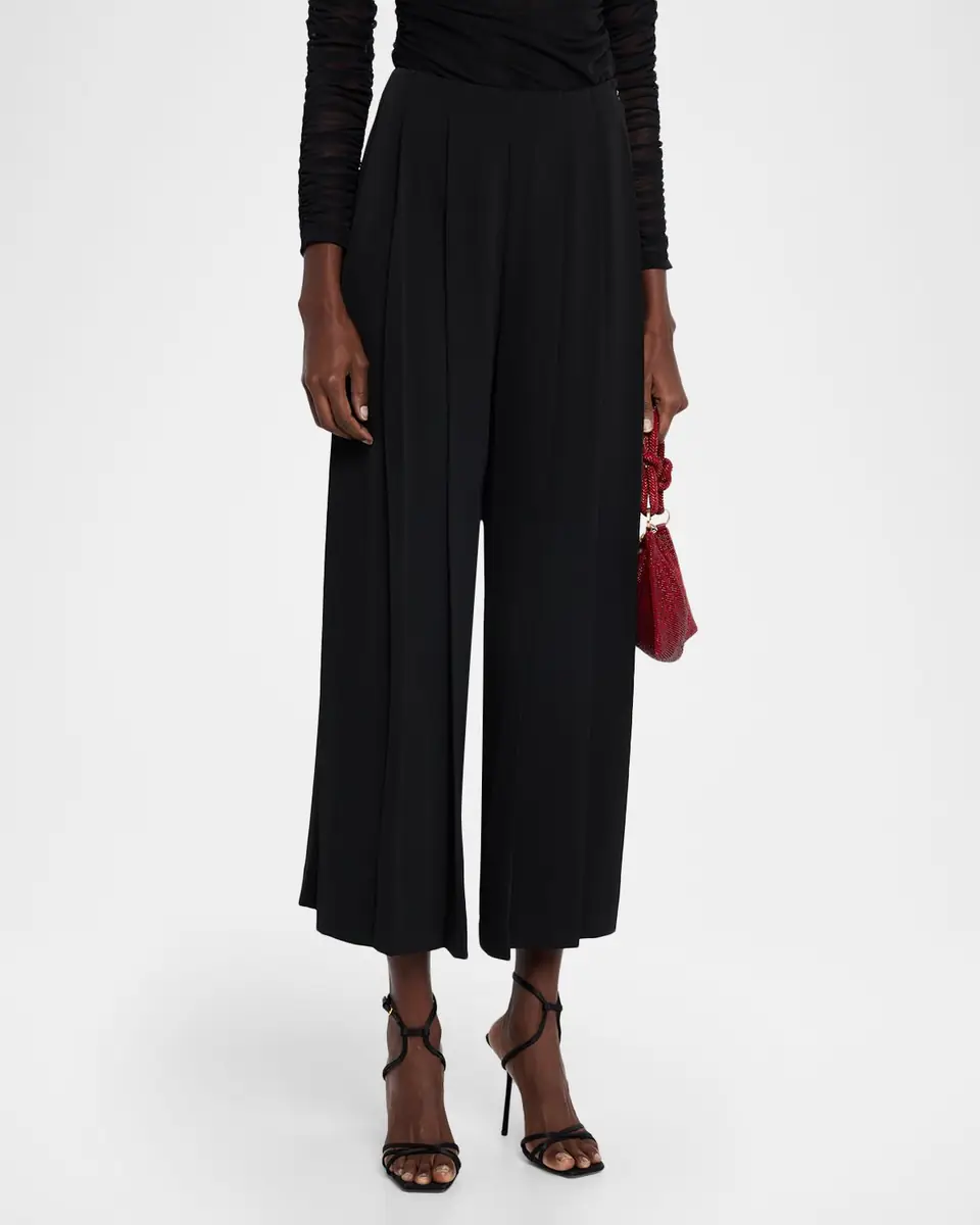 L'Agence Novalynn Cropped Pleated Pants | Thumbnail 4 L'Agence Novalynn Cropped Pleated Pants | Thumbnail 4