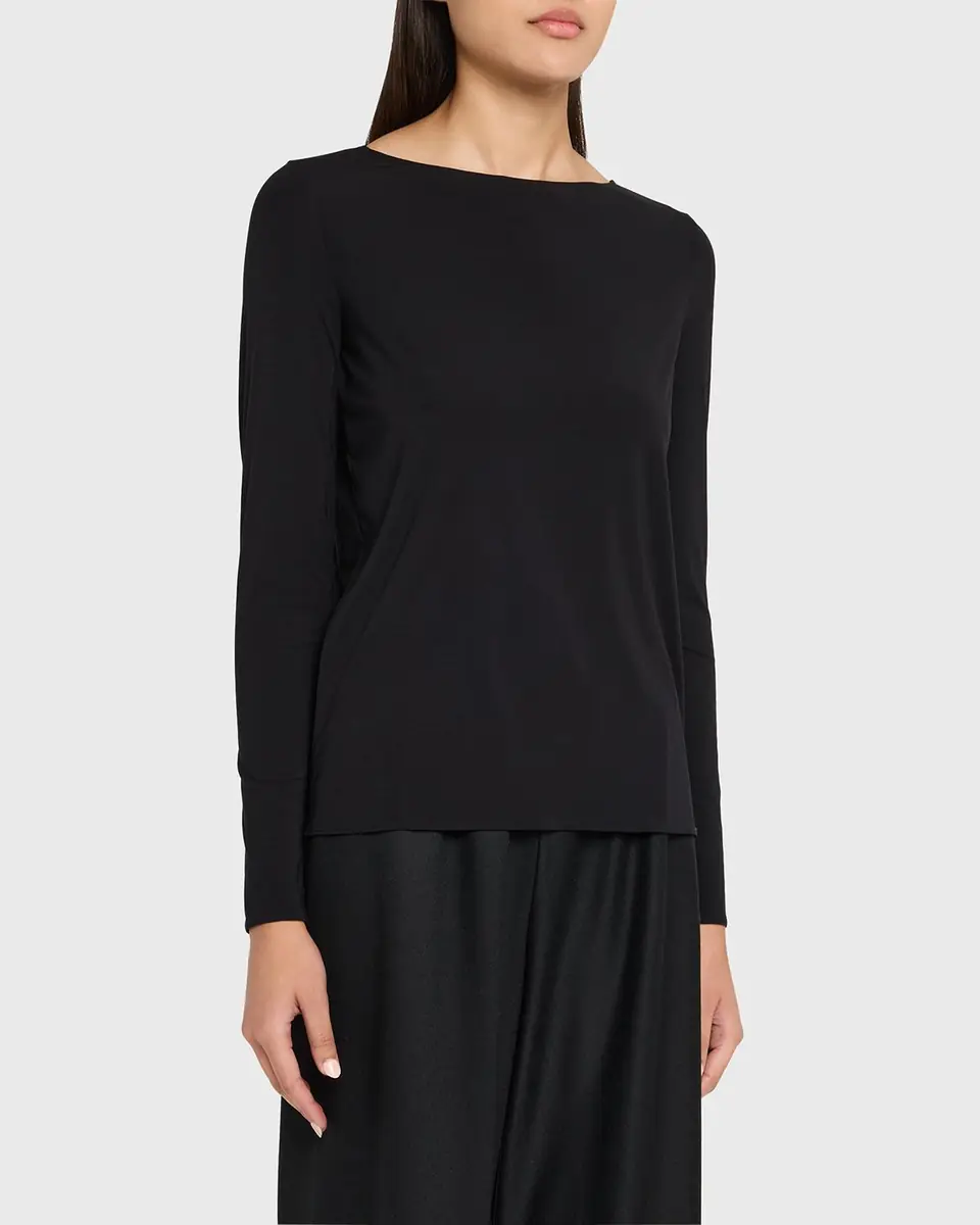 Wolford Pure Bateau-Neck Jersey Top | Thumbnail 4