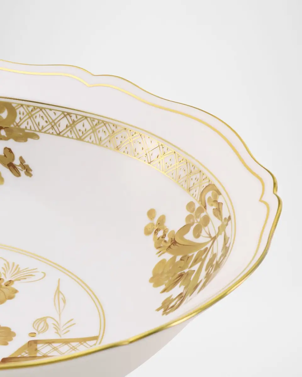 GINORI 1735 Oriente Italiano Aurum Deep Round Serving Bowl | Thumbnail 3 GINORI 1735 Oriente Italiano Aurum Deep Round Serving Bowl | Thumbnail 3