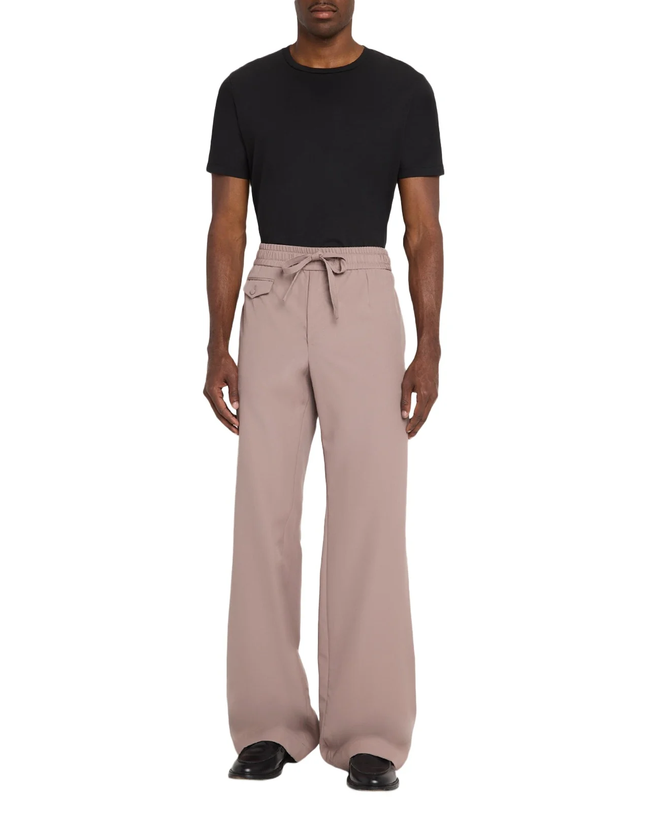 Men's Wool Straight-Leg Trousers