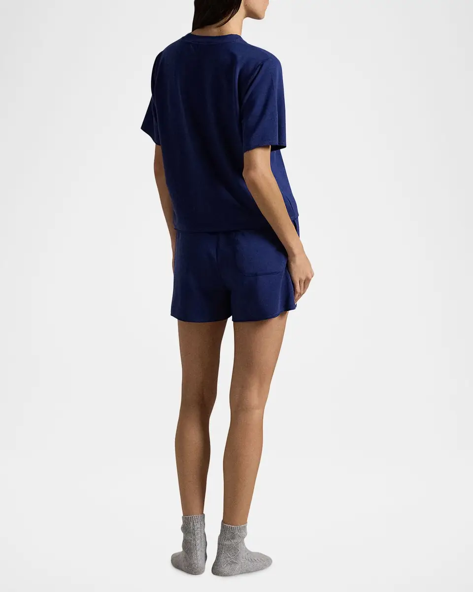 Polo Ralph Lauren Club Terry 2-Piece T-Shirt & Shorts Pajama Set | Thumbnail 3