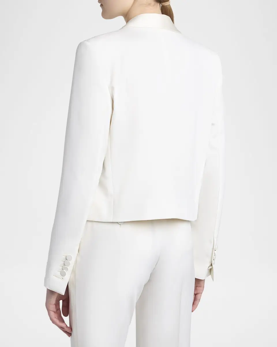 Tom Ford Grain De Poudre Crop Open Blazer | Thumbnail 3 Tom Ford Grain De Poudre Crop Open Blazer | Thumbnail 3